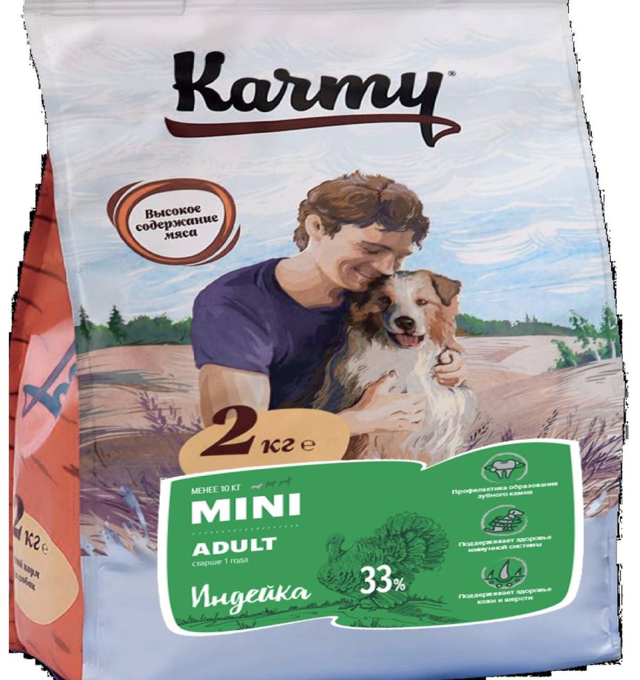 Корм для кошек karmy с индейкой 1.5 кг