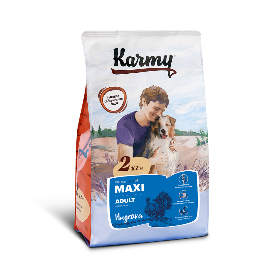Корм для кошек karmy с индейкой 1.5 кг