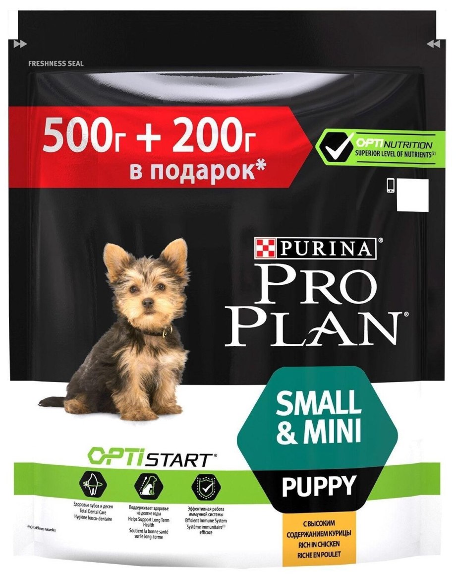 Корм для щенков Purina Pro Plan OPTISTART курица с рисом 700г