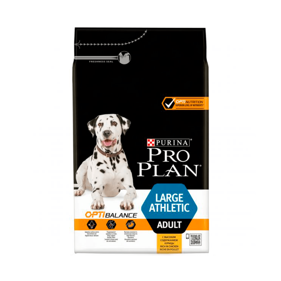 Pro Plan Adult large Breed Athletic для собак крупных пород курица/рис