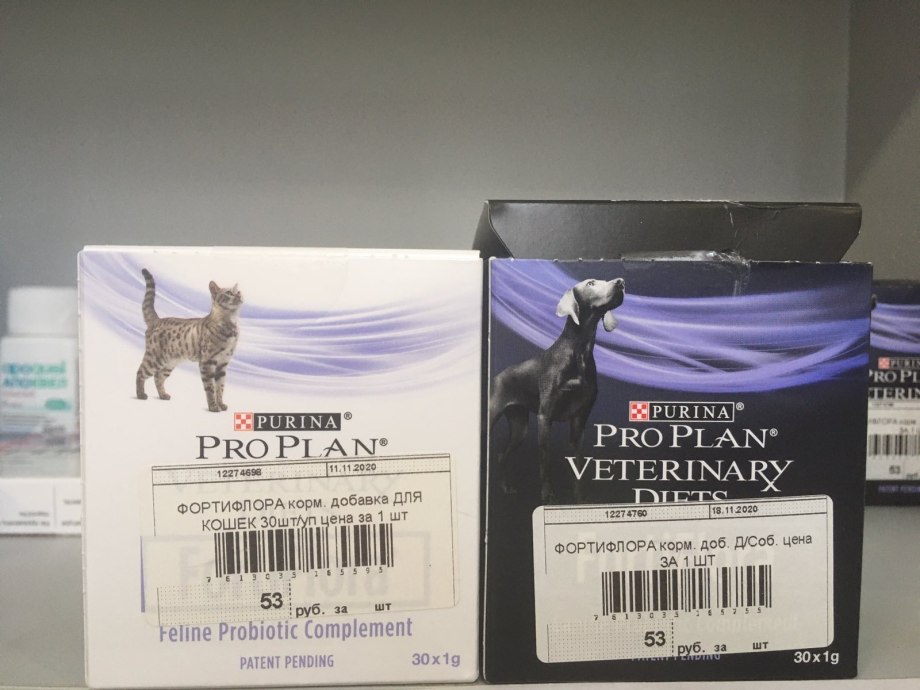 Кормовая добавка для кошек Purina Veterinary Diets Fortiflora