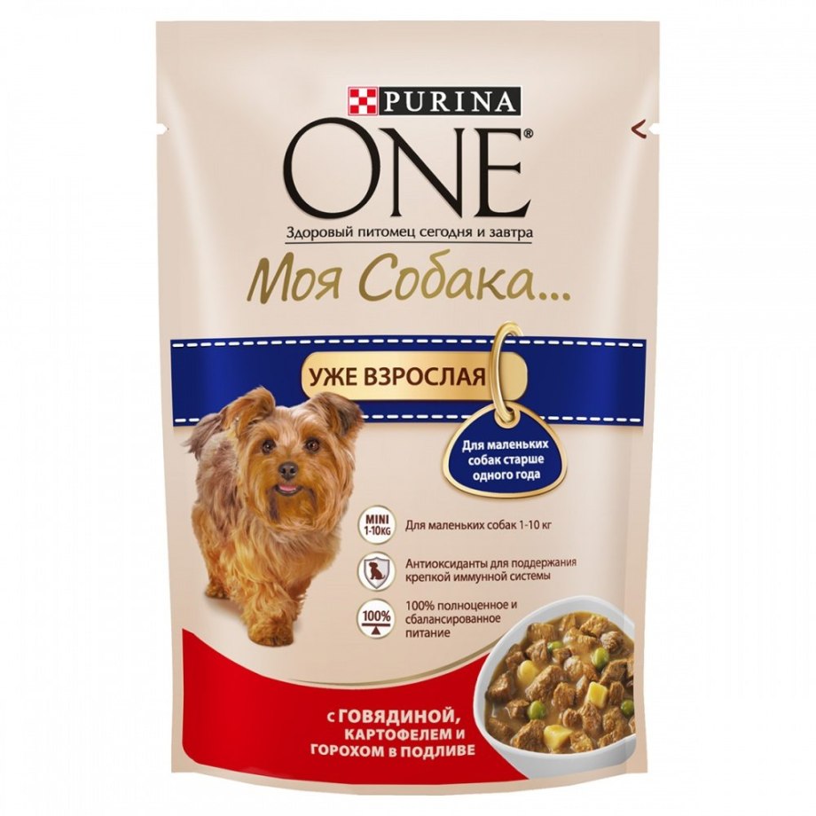 Корм для собак Purina one курица 100г