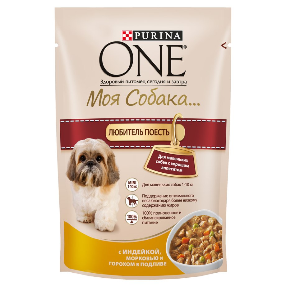 Корм влажный Purina one Mini 100г для собак