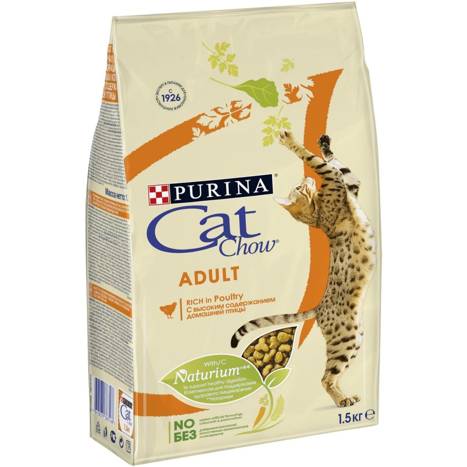 Корм для кошек Cat Chow с уткой 1.5 кг