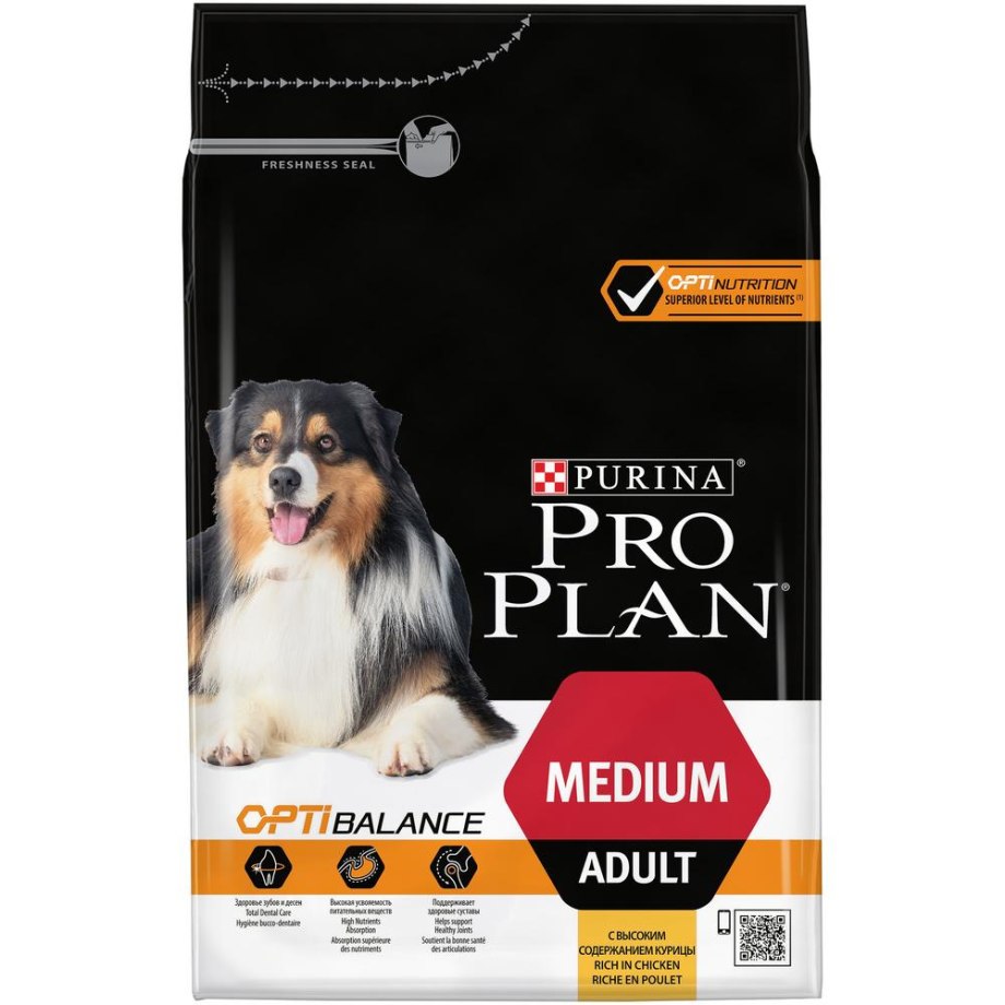Purina Pro Plan Adult Medium сухой корм для собак средних пород курица