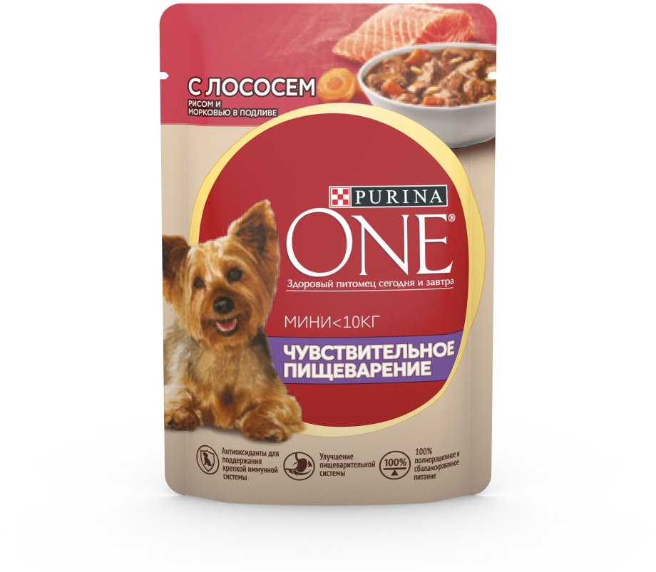 Purina one® мини чувствительное пищеварение