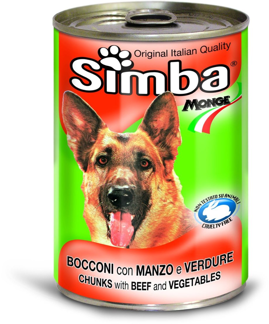 Корм для собак Simba консервы кусочки для собак курица и индейка (1.23 кг) 3 шт.