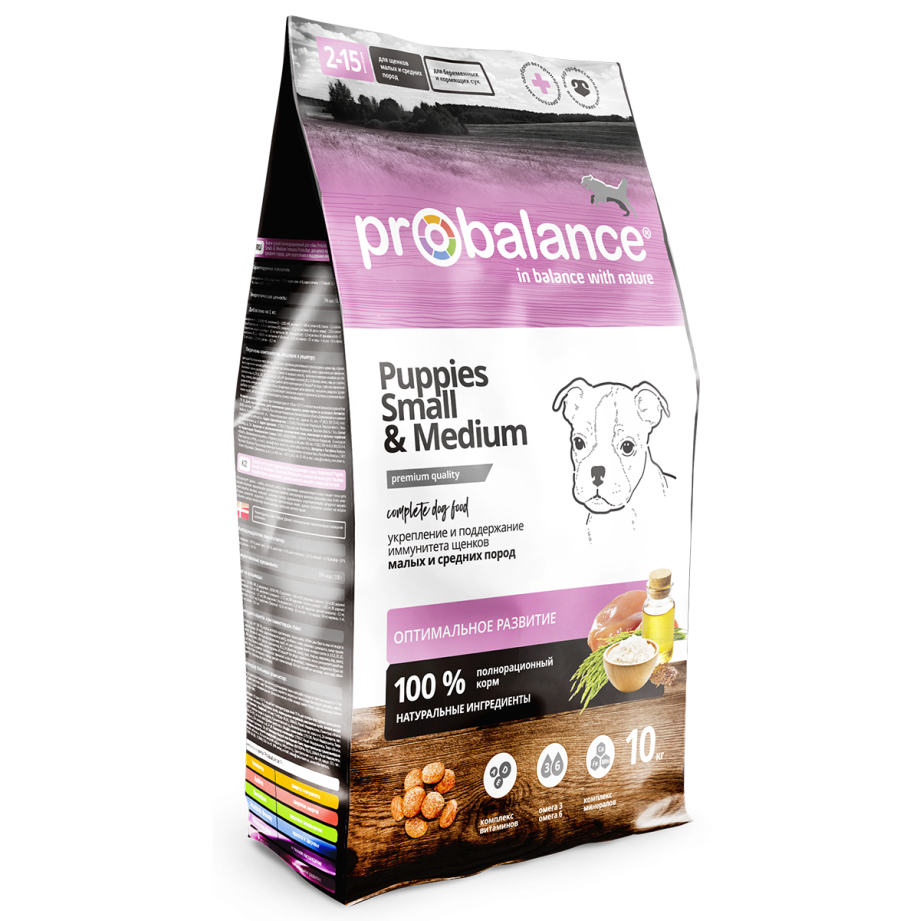 Корм для собак PROBALANCE (3 кг) Immuno Puppies small & Medium