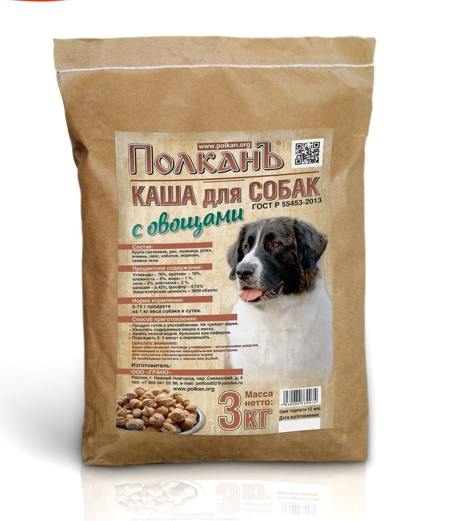 Кормление собак кашами