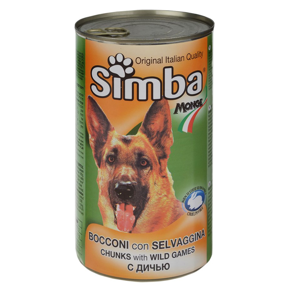 Simba Dog консервы для собак кусочки курицы с индейкой 1230г
