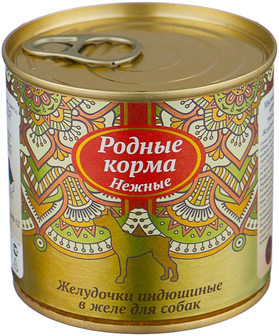 Корм для собак родные корма (0.24 кг) 12 шт. Нежные консервы для взрослых собак бычьи семенники