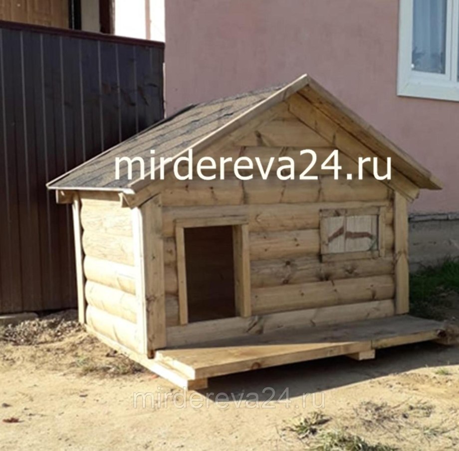 Деревянная будка для собаки