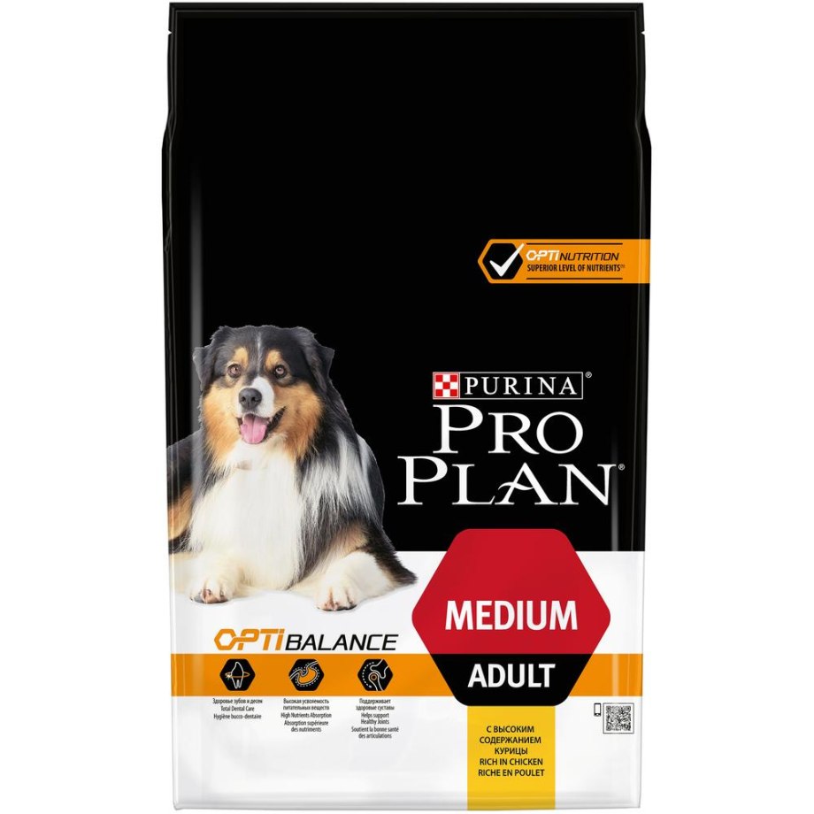 Корм для собак Purina Pro Plan OPTIBALANCE курица с рисом 3 кг