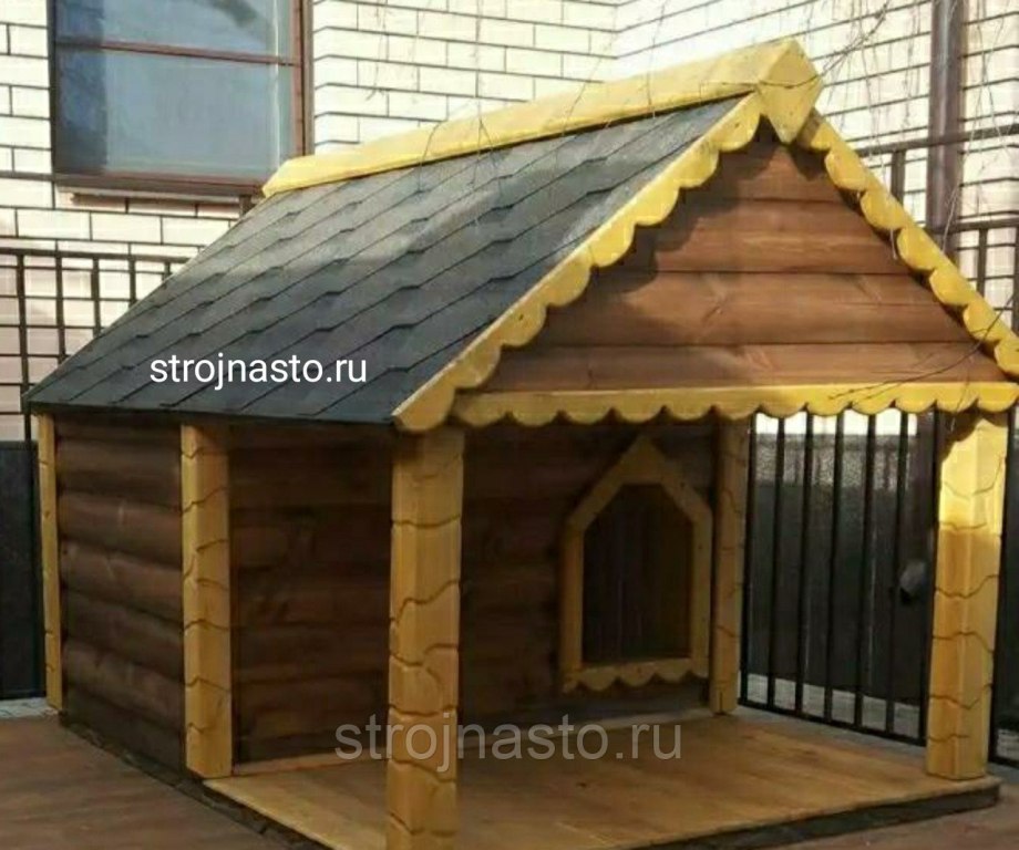 Красивая будка для собаки