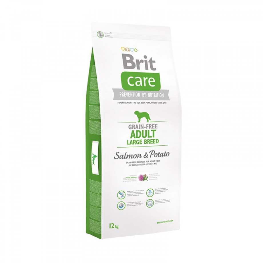 Корм для собак Brit Care лосось с картофелем 12 кг