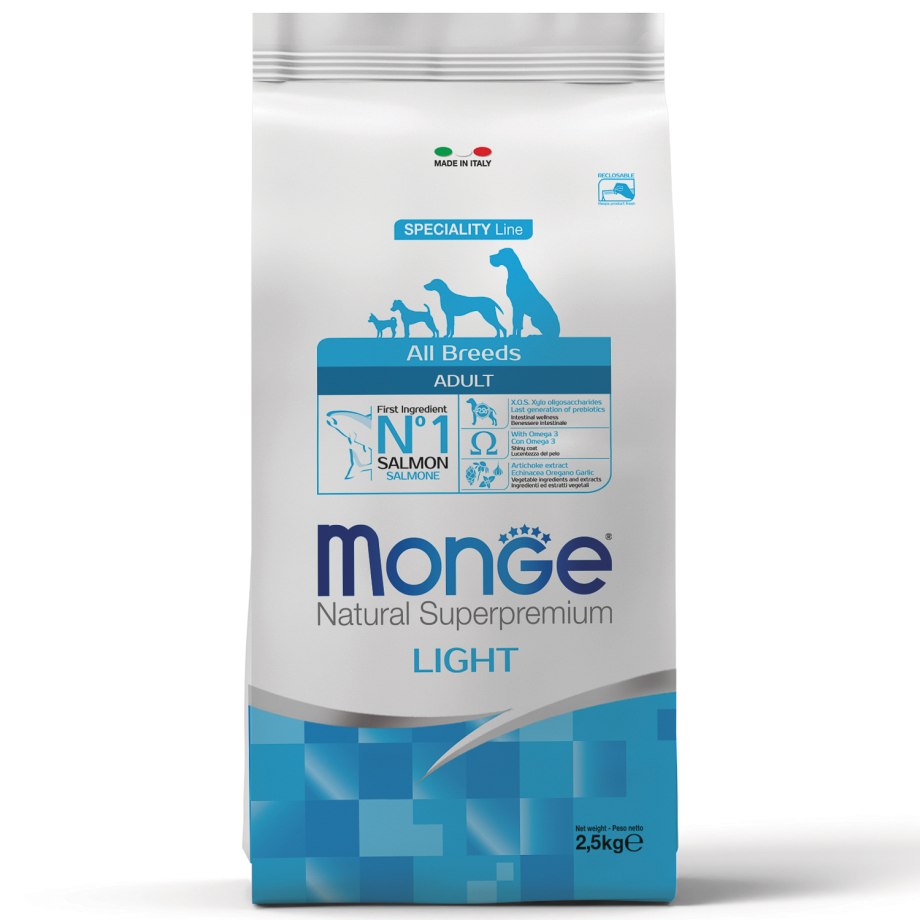 Monge Dog Speciality Puppy&Junior корм для щенков всех пород лосось с рисом 2.5 кг