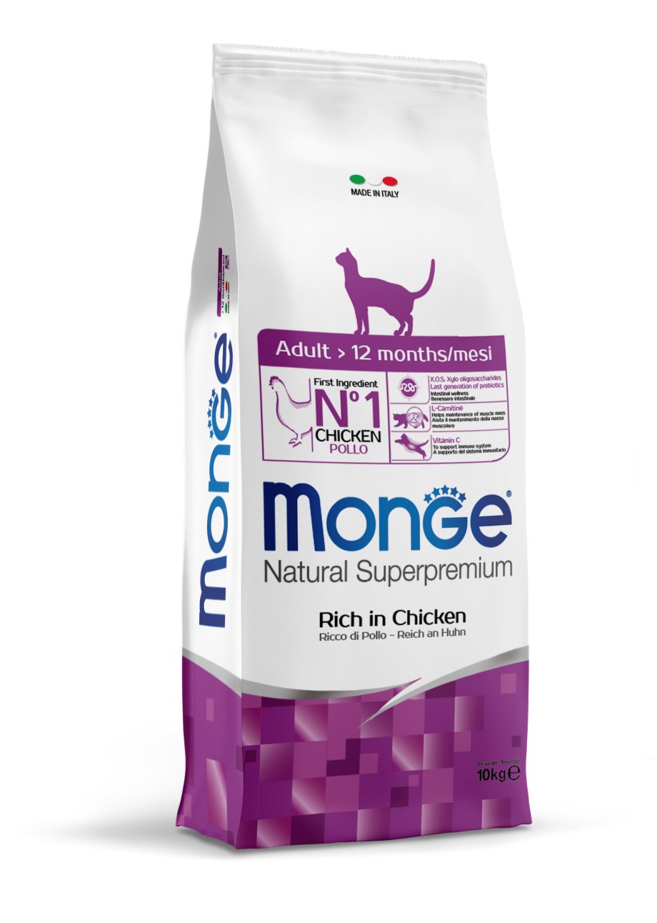 Monge Cat Salmon корм для взрослых кошек с лососем 10 кг