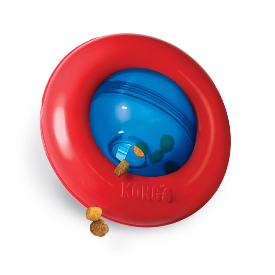 Kong игрушка интерактивная под лакомства Gyro 13 см