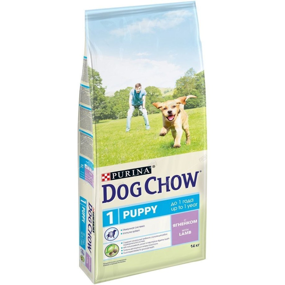 Корм для щенков Dog Chow ягненок 14 кг