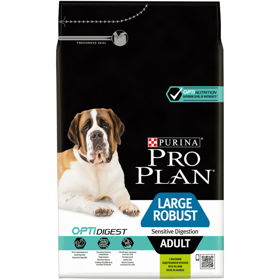 Pro Plan для собак крупных пород robust ягненок 12+2