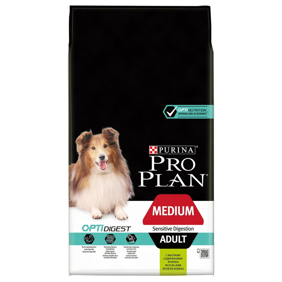 Корм для собак Purina Pro Plan OPTIDIGEST ягненок с рисом 1.5 кг