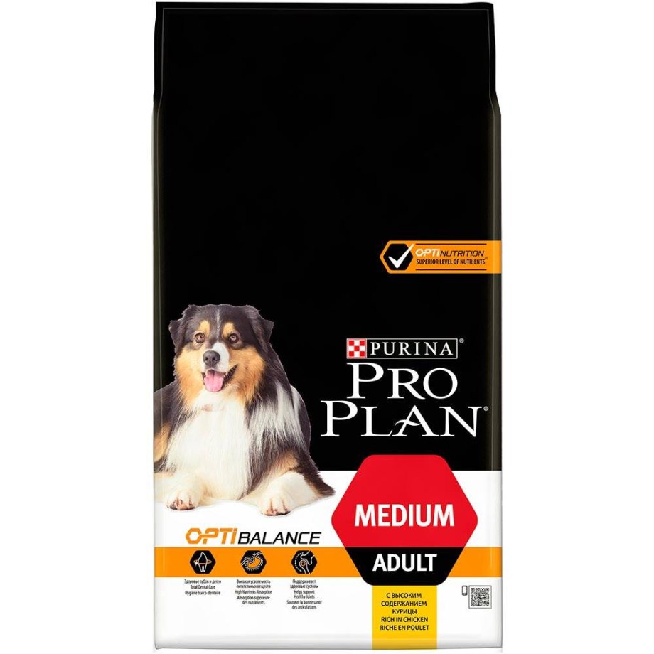 Purina Pro Plan курица для средних пород 14кг