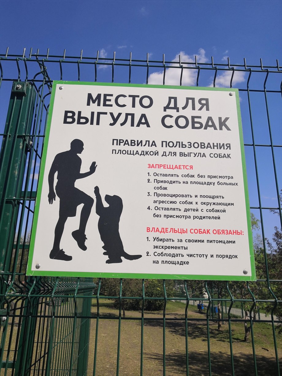 Зона выгула собак
