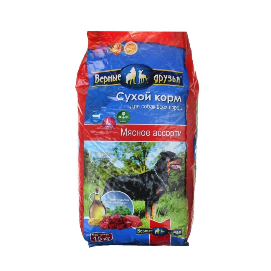 Сухой корм верные друзья для всех пород 5кг 1203354