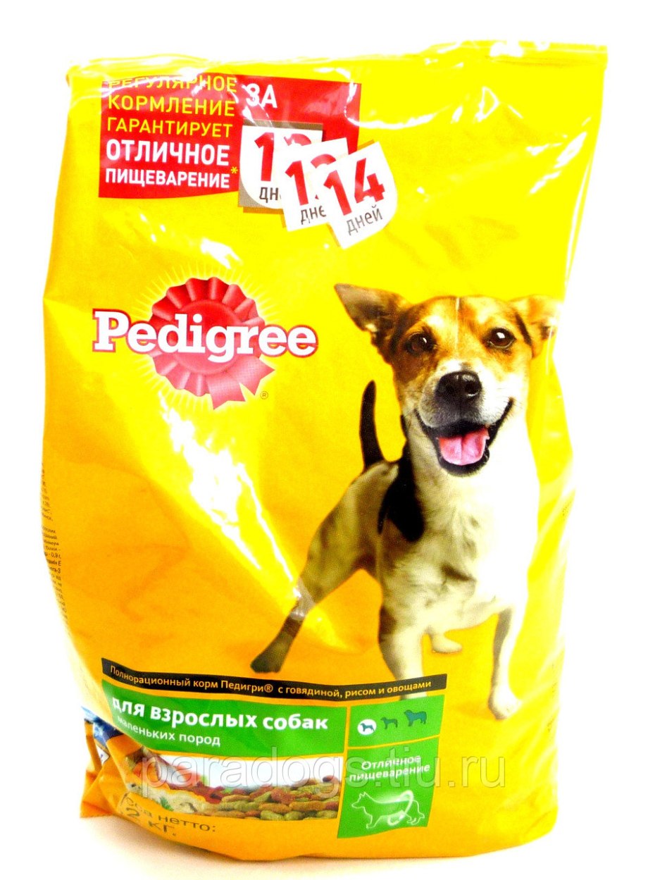 Корм для собак pedigree 600 гр