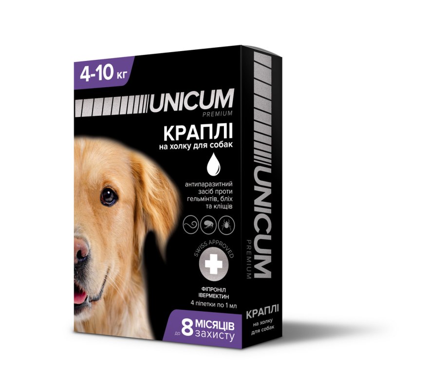 Адвокат (Bayer) капли от чесоточных клещей, блох и гельминтов для собак от 10 до 25 кг