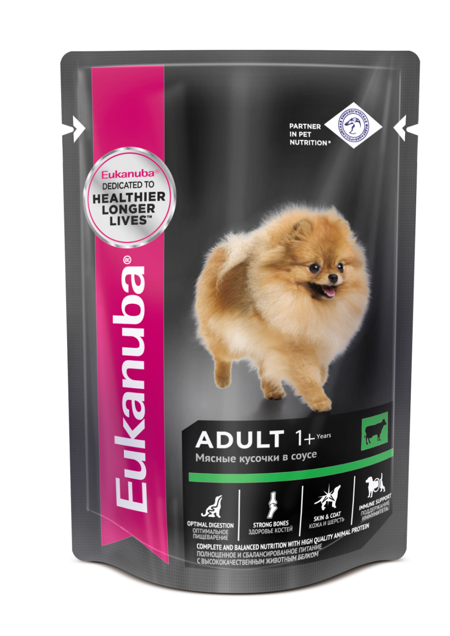 Eukanuba Adult all Breed Beef корм для собак говядина в соусе 100 гр