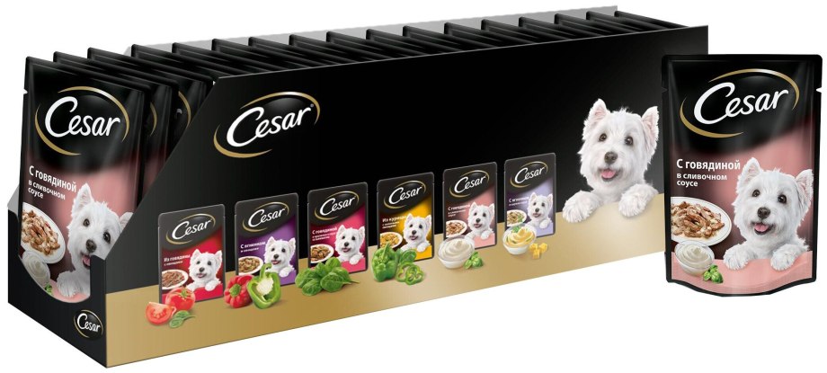 Корм для собак Cesar говядина 100г