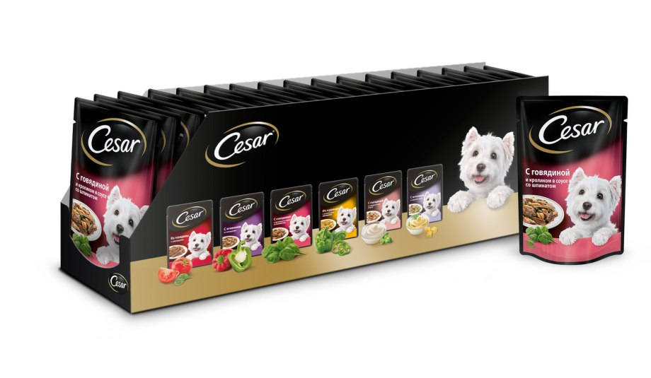 Влажный корм для собак Cesar