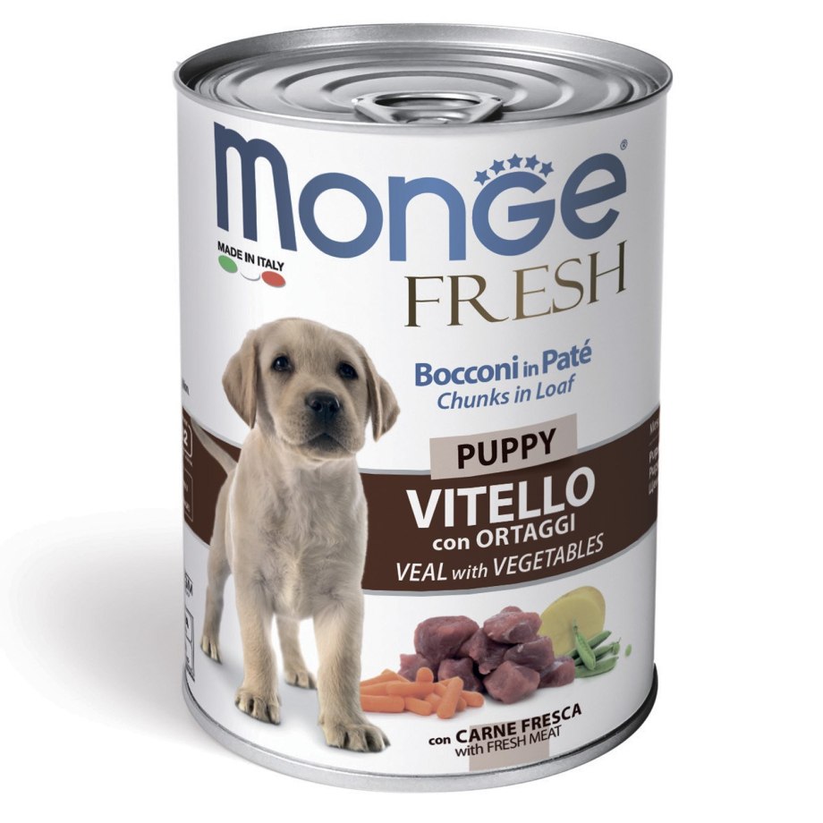 Monge Dog Fresh chunks in Loaf консервы для взрослых собак телятина 400 г