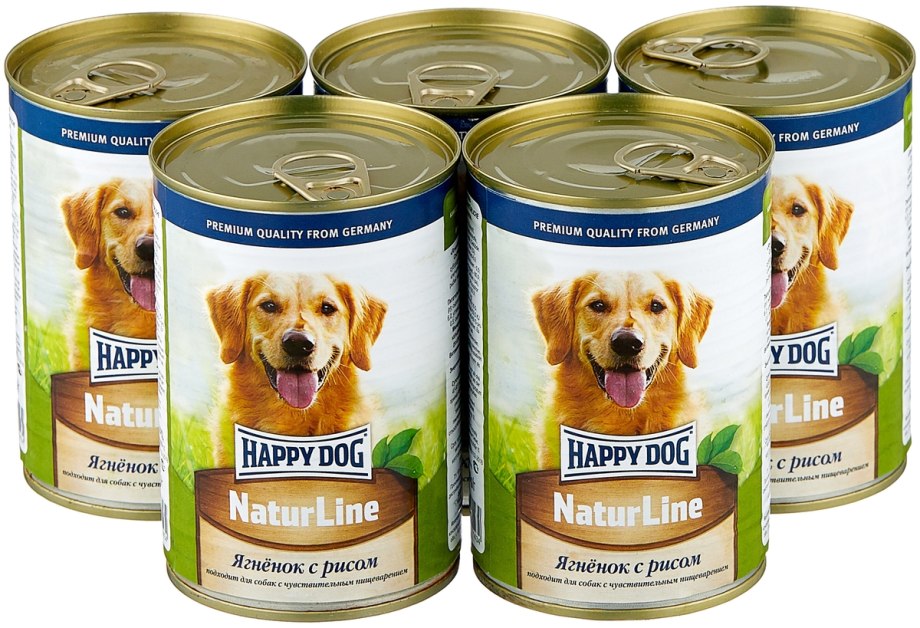 Корм для собак Happy Dog NATURLINE индейка, телятина 400г