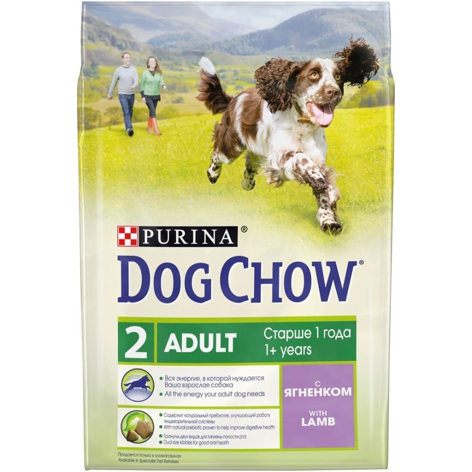 Dog Chow Adult для взрослых собак ягненок 2,5