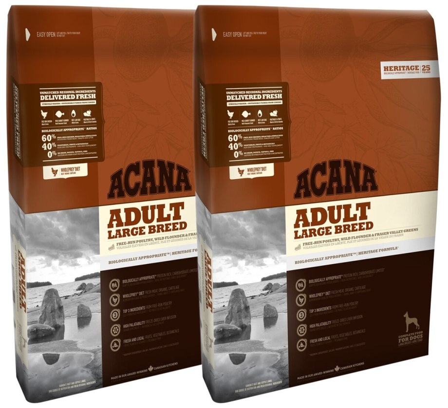Acana Heritage Adult large Breed беззерновой корм для собак крупных пород