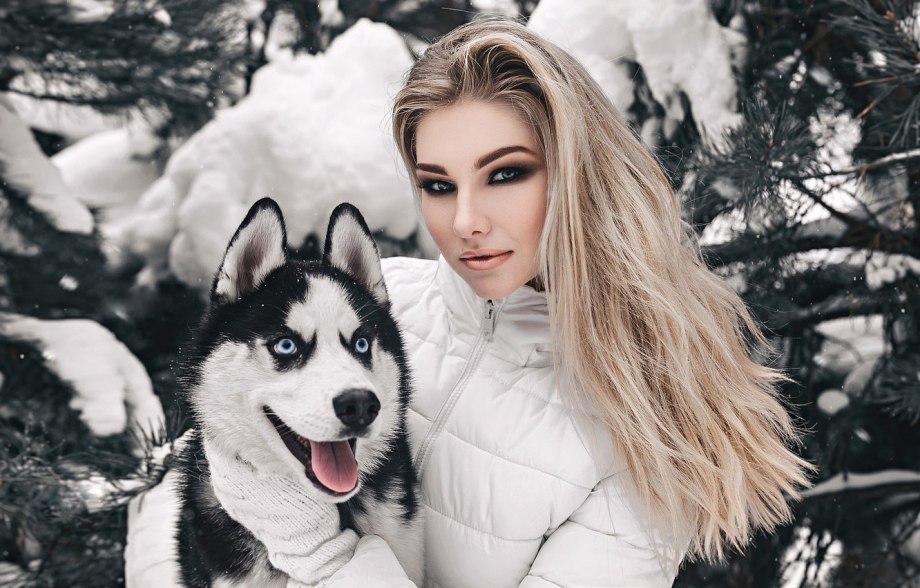 Девушка и хаски