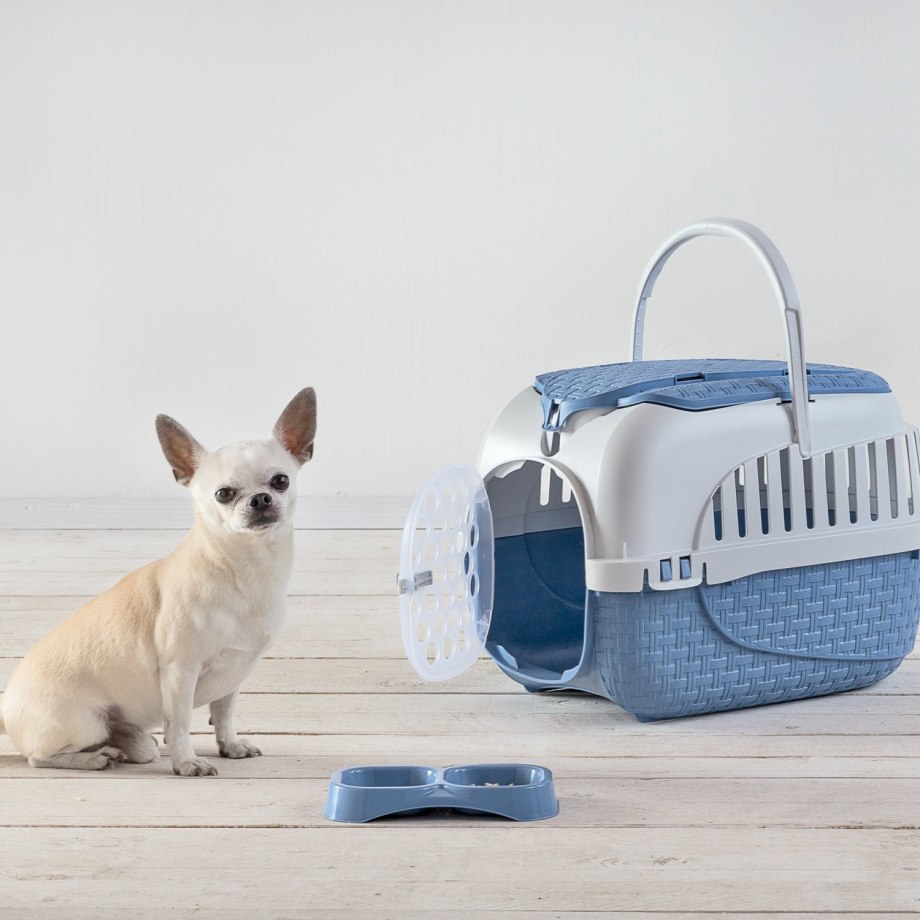 Bama Pet переноска Kennel Tour 52х33х34h см до 7 кг, синяя