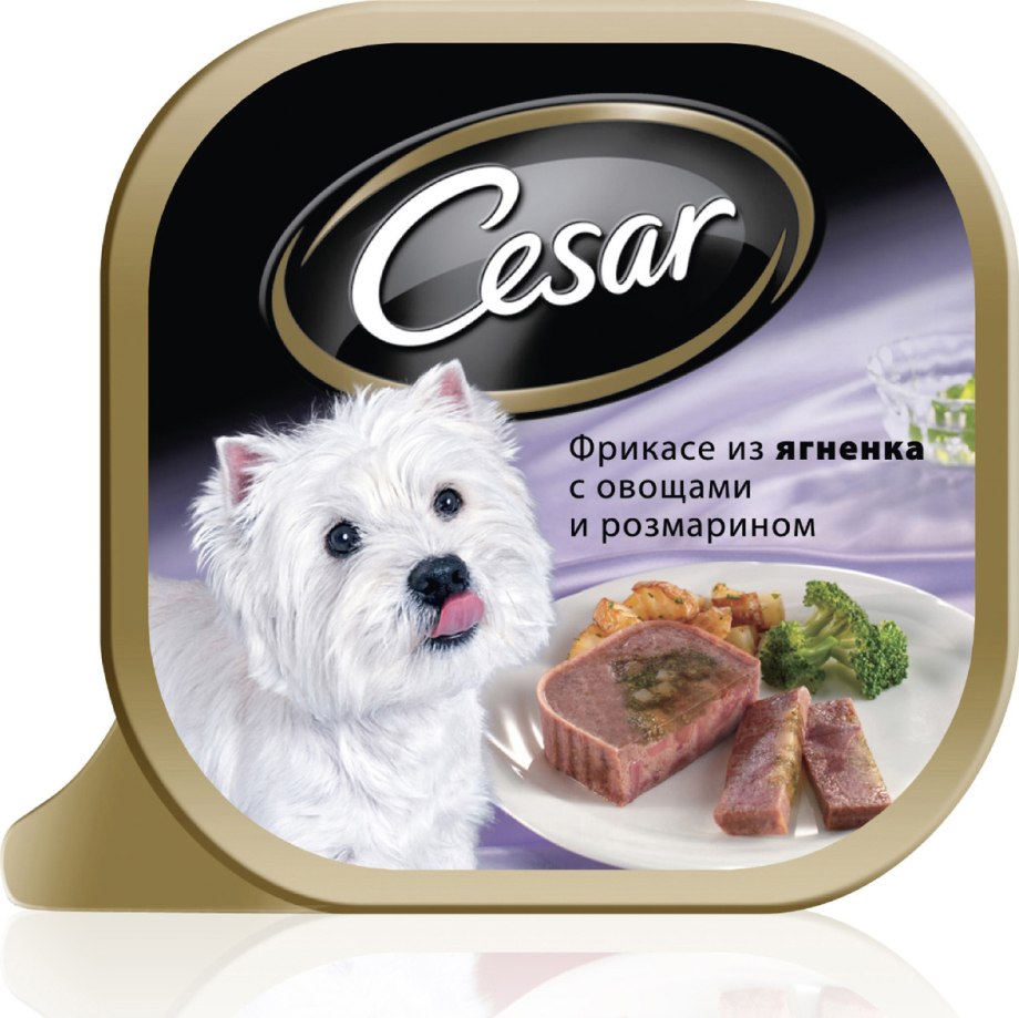 Корм для собак Cesar ягненок 6шт. Х 100г