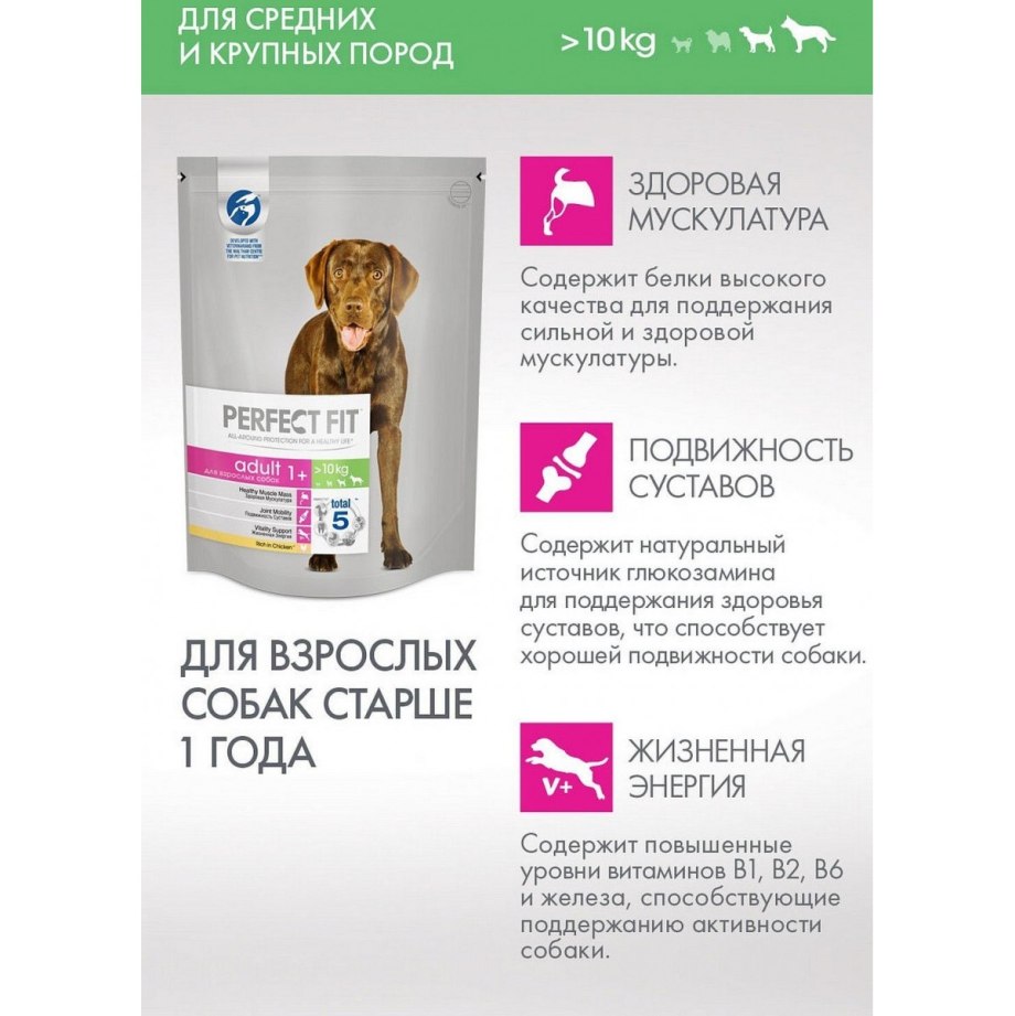 Корм для собак perfect Fit курица 2.6 кг