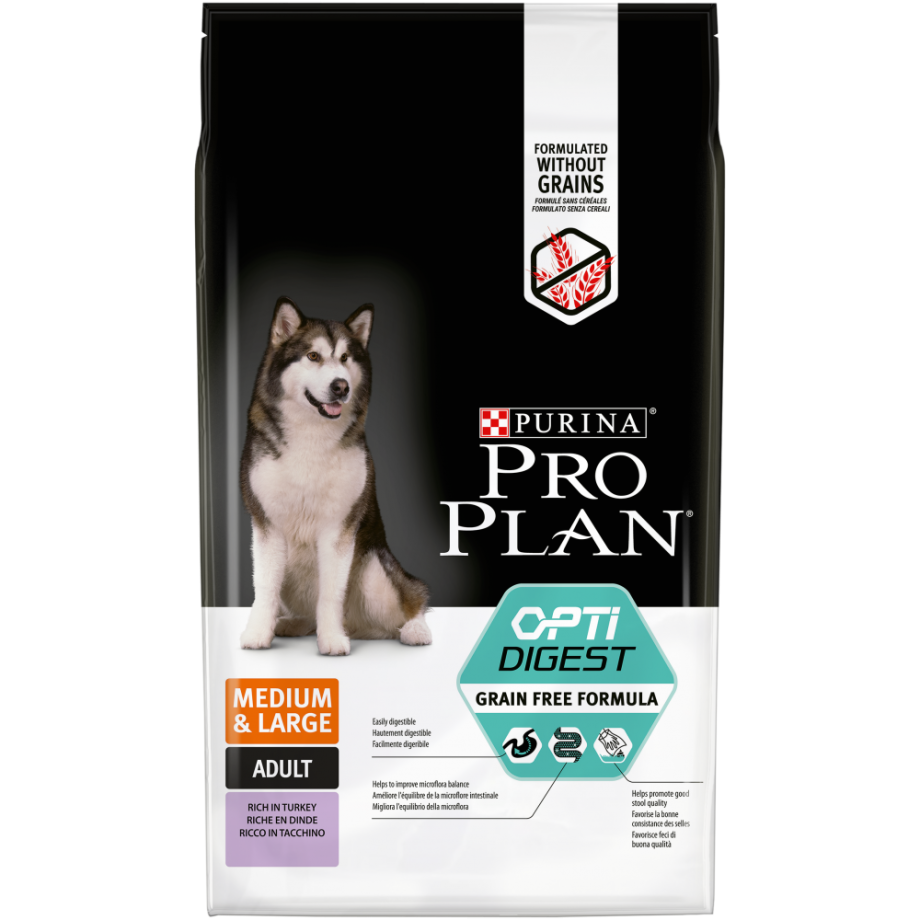 Корм для собак Purina Pro Plan OPTIDIGEST индейка 12 кг