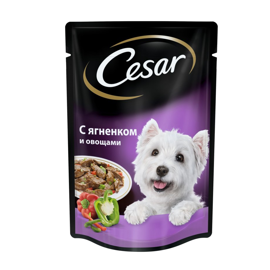 Корм для собак Cesar ягненок в сырном соусе 100г