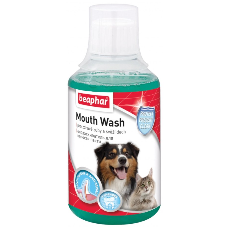 Ликвидатор запаха -ополаскиватель Beaphar mouth Wash для полости пасти кошек и собак, 250 мл