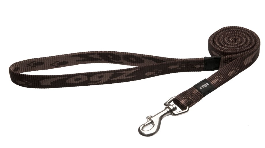 Поводок Rogz Alpinist s-11мм 1,8 м (коричневый hl21j)