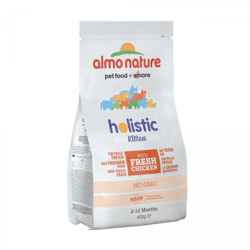 Корм для кошек Almo nature Holistic с рыбой и с коричневым рисом 400 г