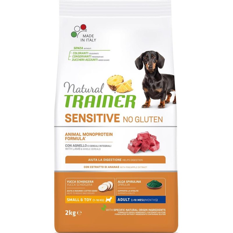 Сухой корм Trainer natural sensitive no gluten Adult Mini для собак мелких пород утка
