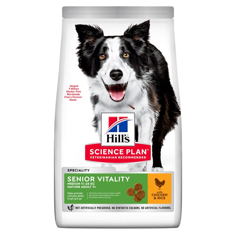 Hill's Science Plan youthful Vitality 7+ сухой корм для пожилых собак