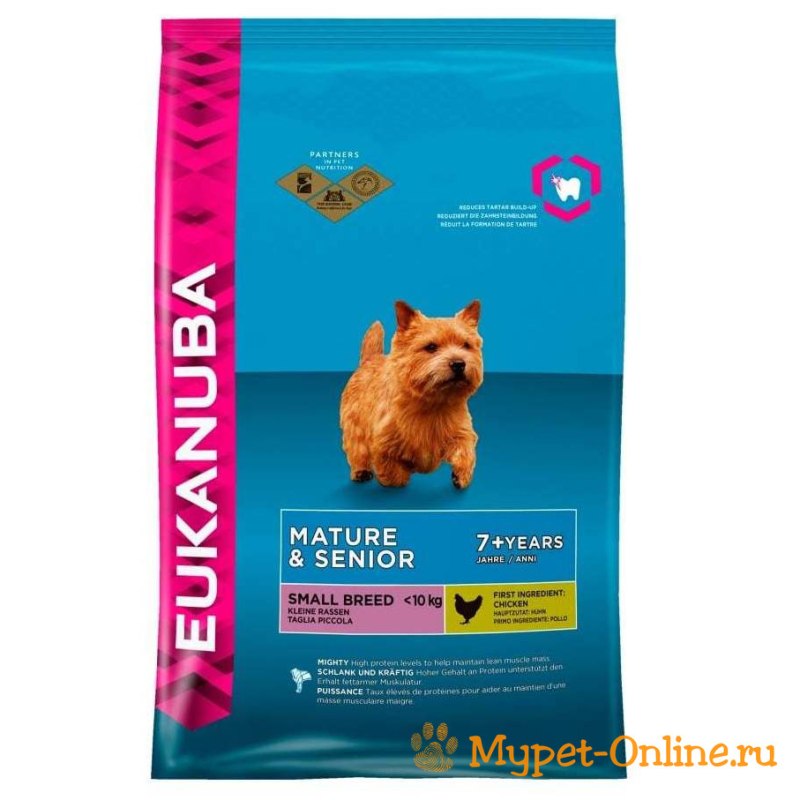 Корм сухой Eukanuba для щенков мелких пород