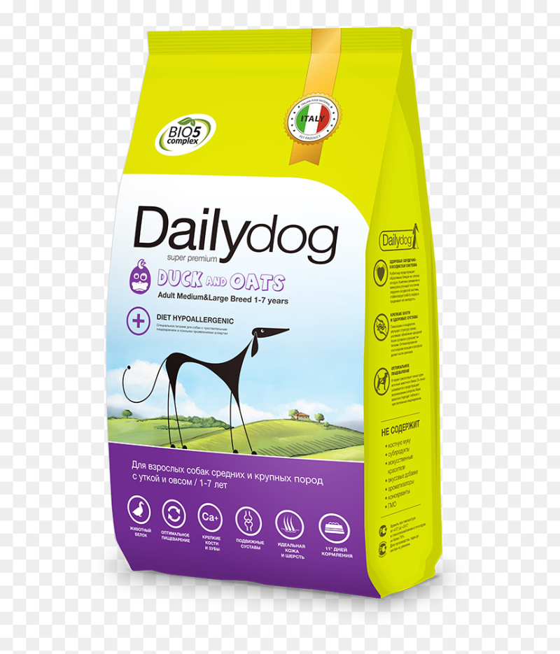 Корм для собак Dailydog (3 кг) Puppy Medium and large Breed Duck and Oats